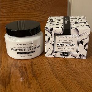 NIB 16 oz Beekman 1802 Vanilla Absolute Pure Goat Milk Whipped Body Cream